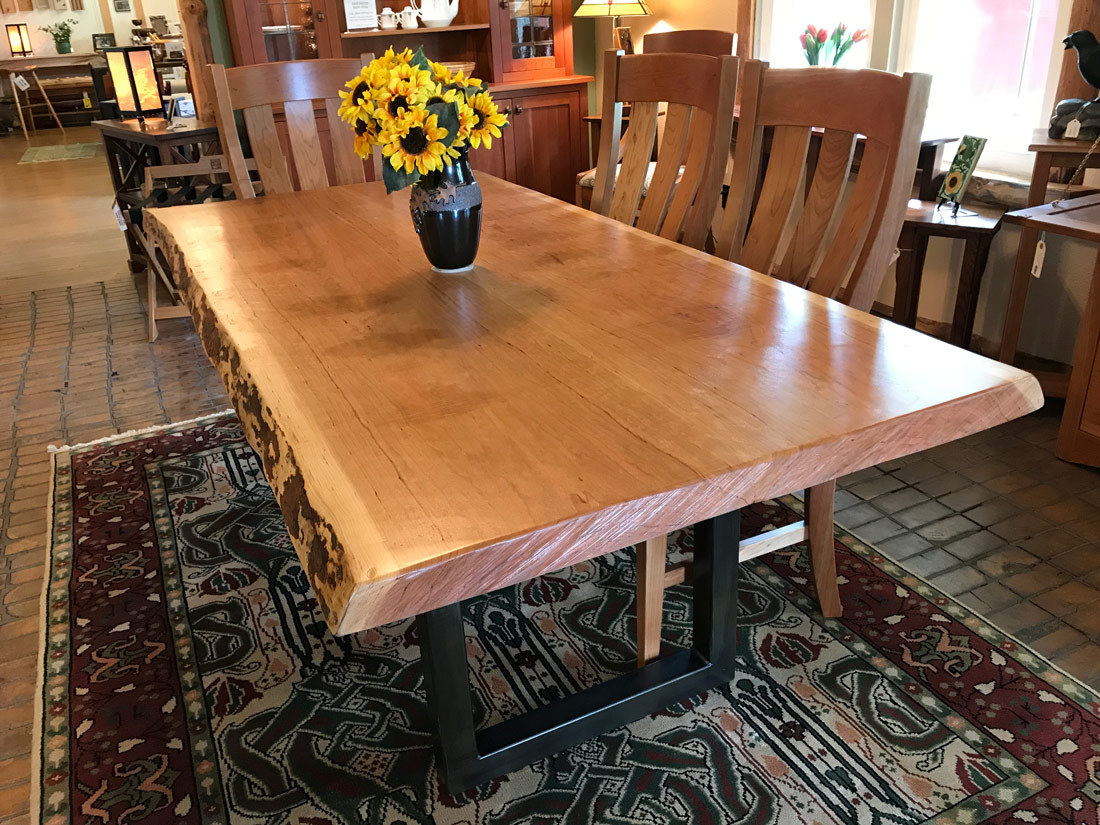 natural cherry dining room table