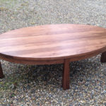 Walnut Oval Coffee Table